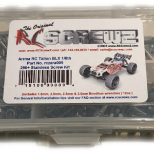 290 Pieces arrm009 Screws Parts Hardware RCScrewZ Arrma RC Talion BLX 1//8th V3 Stainless Steel Screw Kit