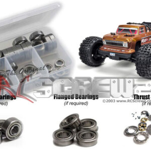 ara019b - Metal Shielded Bearing Kit Compatible With Arrma Outcast 3s/4s BLX (#102692)