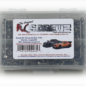 ara035 - Stainless Steel Screw Kit For The Arrma Felony 6S BLX 1/7th (ARA7617V2)