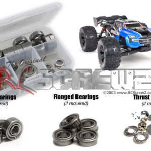 ara038b - Arrma RC Kraton 6s BLX V5 (#ARA8608V5) Metal Shielded Bearing Kit