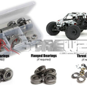 ara044b - Metal Shielded Bearing Kit For The Arrma Fireteam 6s BLX 1/7th (#ARA7618T1/T2)