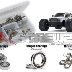 ara050r - Arrma Big Rock 6S 4WD BLX 1/7th (#ARA6712) Compatible Rubber Shielded Bearing Kit