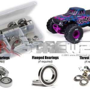 ara066r - Arrma 1/10 Quake 223S DSC 2wd (#ARA3537) Compatible Rubber Shielded Bearing Kit