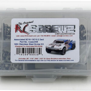 asc038 - Stainless Steel Screw Kit For The Associated SC10/10.2 (#7038)
