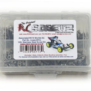 asc057m - Stainless Steel Screw Kit For The Associated RC10 Worlds (#asc6002) (Metric Version)