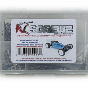 asc090- Stainless Steel Screw Kit For The Associated RC10 B6.1 (#90020)