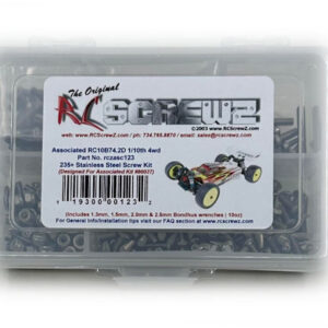 asc123 - Stainless Steel Screw Kit For The Associated RC10B74.2D 1/10th 4wd Buggy (#90037)