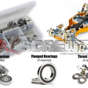 asc153r - Associated RC10 4wd 1/10th (#6040) Compatible Rubber Shielded Bearing Kit