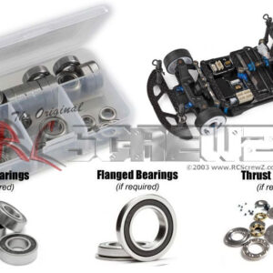 asc166r - Associated RC28 Team 1/28th (#20165) Compatible Rubber Shielded Bearing Kit