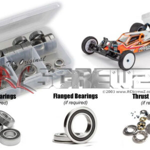 asc076r - Rubber Shielded Bearing Kit For The Associated RC10B6 2wd (#90011)