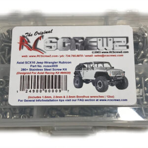 RC Screwz AXI026 Axial Yeti Jr. 1/18th Stainless Screw Kit - Nitro