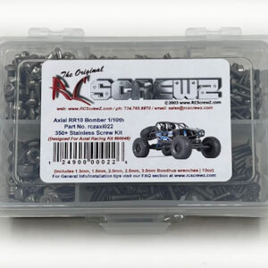axi022 - Stainless Steel Screw Kit For The Axial RR10 Bomber 1/10th (#90048)