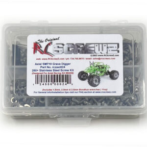 axi024 - Stainless Steel Screw Kit For The Axial SMT Grave Digger MT (#90055)