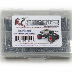 axi025 - Stainless Steel Screw Kit For The Axial SMT10 Max-D (#90057)
