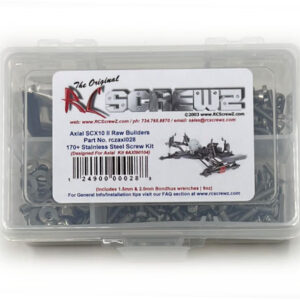 axi028 - Stainless Steel Screw Kit For The Axial SCX10 Raw Build (#AX90104)