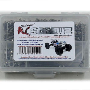 axi040 - Stainless Steel Screw Kit For The Axial RBX10 Ryft Builders Edition (AXI03009)