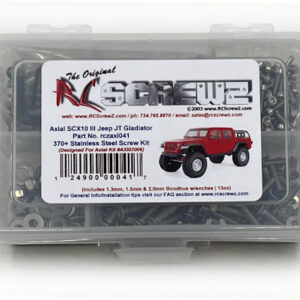 axi041 - Stainless Steel Screw Kit For The Axial SCX10 III Jeep JT Gladiator (AXI03006T1/T2)