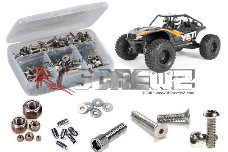 RC Screwz AXI026 Axial Yeti Jr. 1/18th Stainless Screw Kit - Nitro