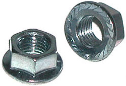 Stainless 5mm Flanged Serrated Lock Nut