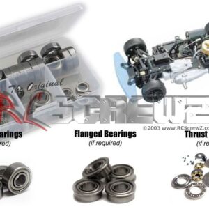 kyo002b - Metal Shielded Bearing Kit For The Kyosho V-One-S Nitro 1/10th (#31241)