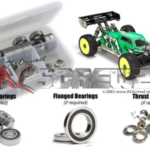 los086r - Rubber Shielded Bearing Kit For The Losi 8ight-E 4.0 1/8th (#TLR04004)