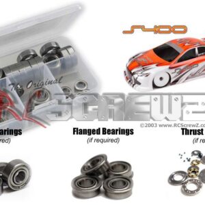 ser015b - Serpent S400 1/10th Metal Shielded Bearings