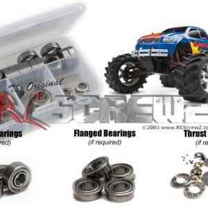 tra002b - Metal Shielded Bearing Kit For The Traxxas E-Maxx RTR (#3903/06)
