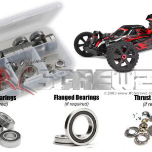cor015r - Team Corally Asuga XLR 6S RTR (#C00288R) Compatible Rubber Shielded Bearing Kit