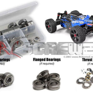 cor021b - Team Corally Asuga XLR 6s 1/8th Series (#00488) Compatible Metal Shielded Bearing Kit