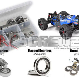 cor021r - Team Corally Asuga XLR 6s 1/8th Series (#00488) Compatible Rubber Shielded Bearing Kit