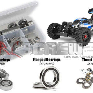 cor025r - Team Corally Syncro 2wd Series (#C-00289) Compatible Rubber Shielded Bearing Kit - Image 1