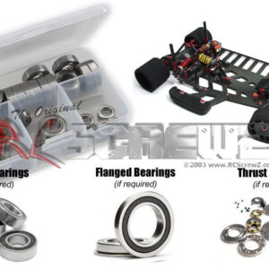 crc010r - Rubber Shielded Bearing Kit Compatible With CRC Battle Axe 2.0 RT Oval (#1900)