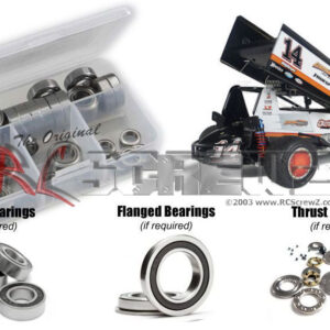 cus012r - Rubber Shielded Bearing Kit For The Custom Works Outlaw 4 Sprintcar (#0724)