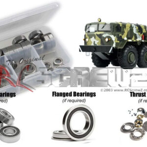 czr014r - Cross RC BC-8 Mammoth (#CZRBC8) Compatible Rubber Shielded Bearing Kit