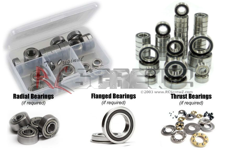 xra062 Rubber Metal Buggy Shielded Bearing Kits For The Xray XB2