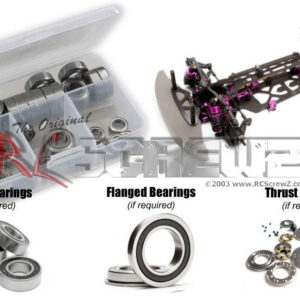 hot025r - Hot Bodies TCXX Touring 1/10th (#HBS68299) Compatible Rubber Shielded Bearing Kit