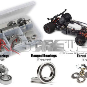 hot051r - Hot Bodies R8 1/8th Onroad (#110754) Compatible Rubber Shielded Bearing Kit