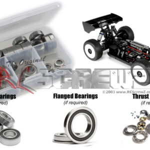 hot044r - Rubber Shielded Bearing Kit Compatible With Hot Bodies E819RS 1/8th (#204645)