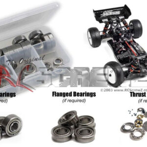 hot046b - HB Racing D4 Evo3 4wd 1/10th (#HB204280) Compatible Metal Shielded Bearing Kit