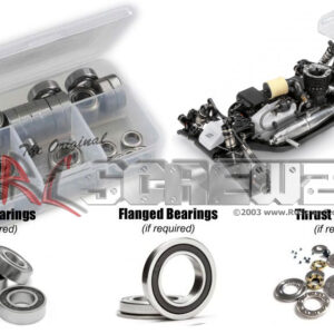 hot049r - Hot Bodies D815 Nitro 1/8th (#114615) Compatible Rubber Shielded Bearing Kit