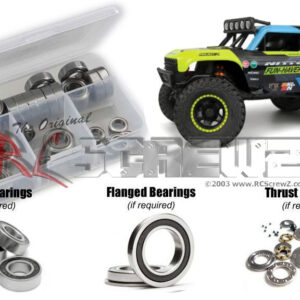 hpi108r - HPI Venture18 U4 Bronco 1/18th (#160805/887) Compatible Rubber Shielded Bearing Kit