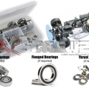 kyo002r - Rubber Shielded Bearing Kit For The Kyosho V-One-S Nitro 1/10th (#31241)