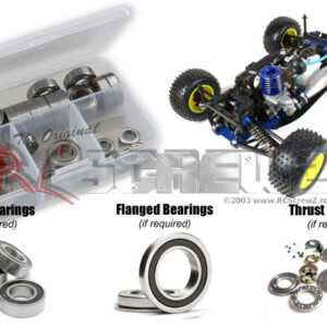 kyo009r - Rubber Shielded Bearing Kit For The Kyosho TR15 Monster Touring (#31213)