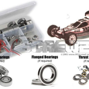 kyo011r - Rubber Shielded Bearing Kit For The Kyosho Optima-Mid (#3136 / Vintage)
