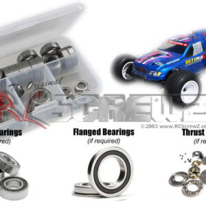 kyo016r - Rubber Shielded Bearing Kit For The Kyosho Ultima ST Type R GP (#31972)