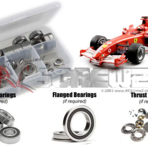 kyo045r - Rubber Shielded Bearing Kit For The Kyosho Mini-Z F1 Onroad