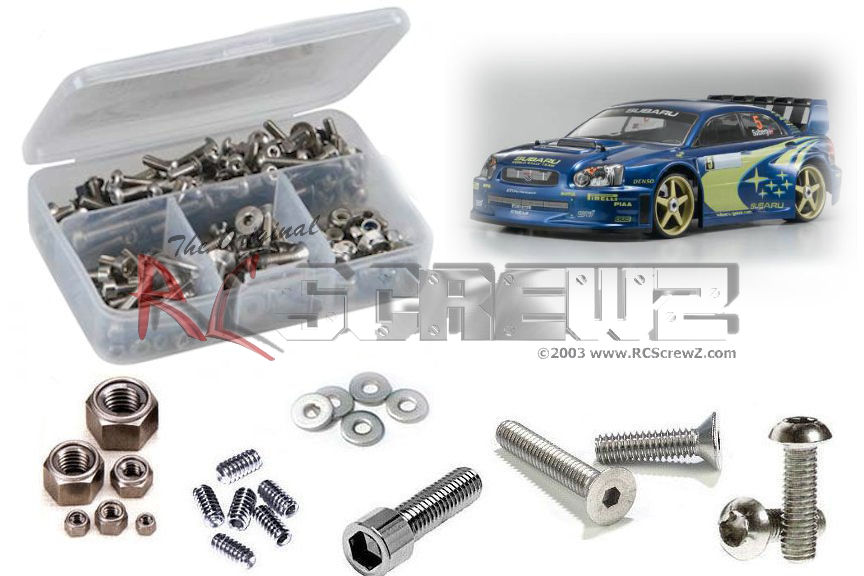 kyo054 - Stainless Steel Screw Kit For The Kyosho Subaru Impreza