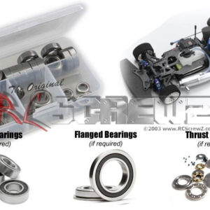 kyo057r - Rubber Shielded Bearing Kit For The Kyosho V-One-RRR 1/10th Nitro (#31256)