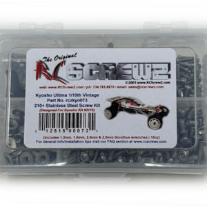 kyo073 - Stainless Steel Screw Kit For The Kyosho Ultima 1/10th Buggy (#3115/Vintage)