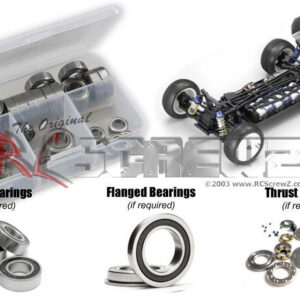 kyo098r - Rubber Shielded Bearing Kit For The Kyosho ZX-5 SP (#30077)